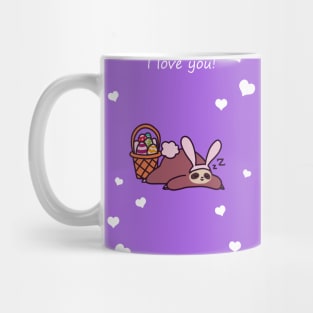 I Love You - Easter Bunny Sloth Mug